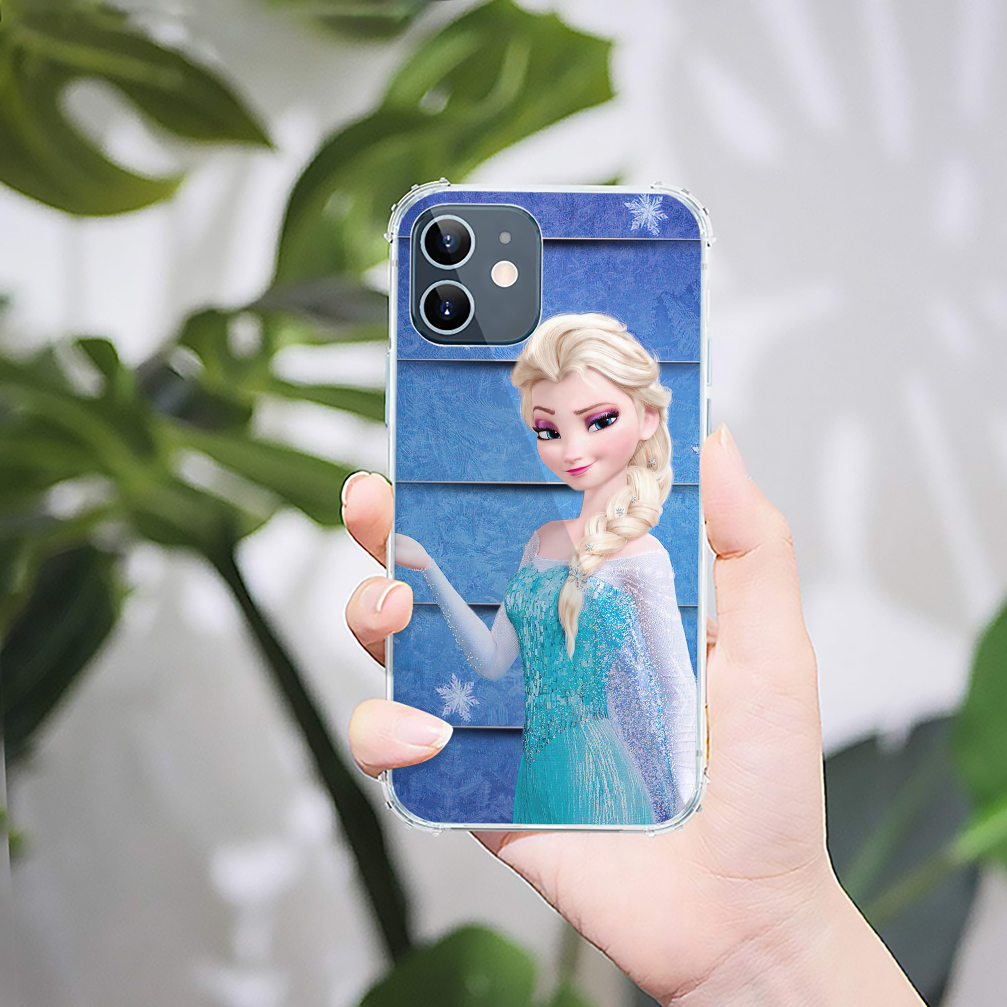 （画像用） アナと雪の女王 アンナ エルサ Frozen Anna Elsa 【iPhone 12シリーズ対応】透明スマホケース（クリアソフトケース）